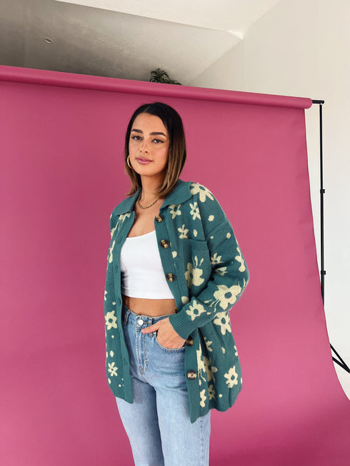 Twin Flame Floral Cardigan